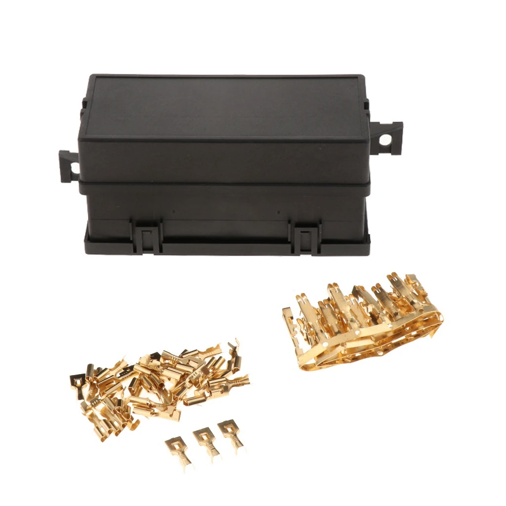 Car 11 Way Fuse Holder Relay Box with Terminals Relays Waterproof Connectors
Car 11 Way Fuse Holder Relay Box with Terminals Relays Waterproof Connectors