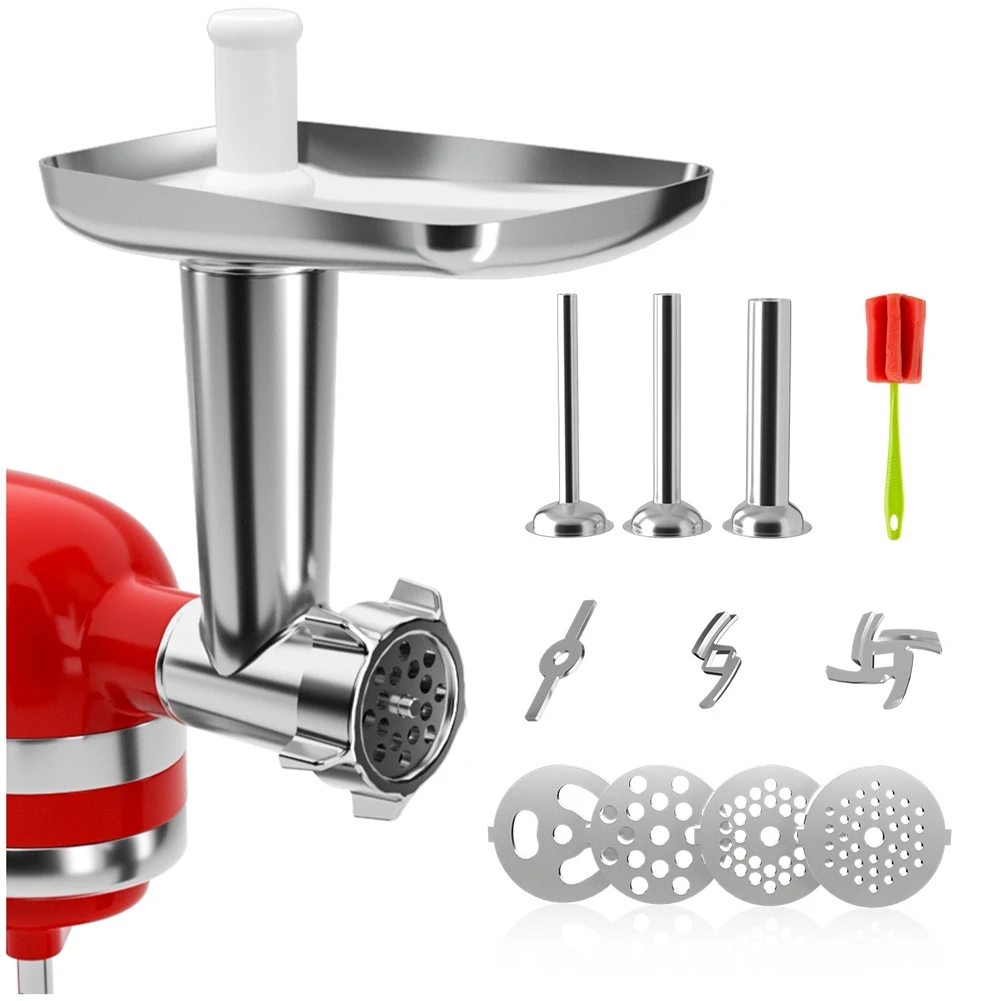 Metal Meat Food Grinder Attachment for KitchenAid Stand Mixer Rod Grinder Sausage Filling Attachment
Metal Meat Food Grinder Attachment for KitchenAid Stand Mixer Rod Grinder Sausage Filling Attachment