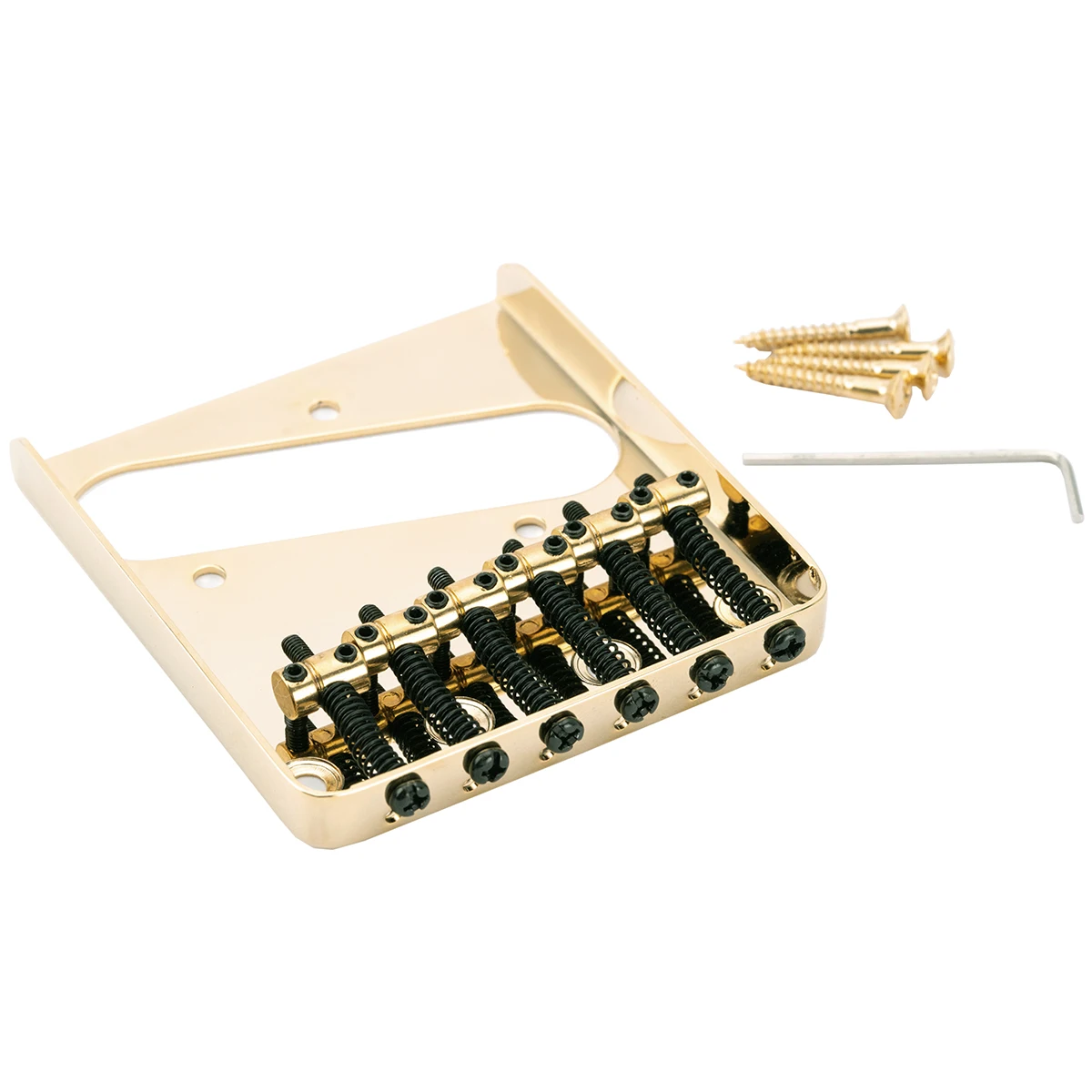 Musiclily Pro 54mm Tele Bridge Vintage 6 Barrel Saddles for Telecaster Style Electric Guitar, Gold
Musiclily Pro 54mm Tele Bridge Vintage 6 Barrel Saddles for Telecaster Style Electric Guitar, Gold