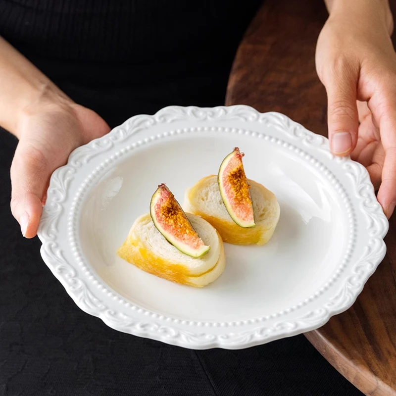 AhunderJiaz Vintage Ceramic Dinner Plate French Relief Soup Bowl Plate Breakfast Plate Hand Carved Home Out Set 도자기 접시
AhunderJiaz Vintage Ceramic Dinner Plate French Relief Soup Bowl Plate Breakfast Plate Hand Carved Home Out Set 도자기 접시