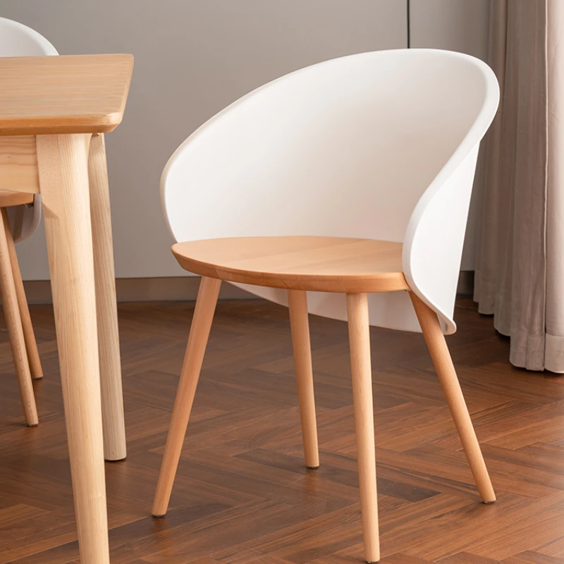 Xl Log Shell Chair Modern Minimalist Original Solid Wood White Adult Dining Chair with Backrest
Xl Log Shell Chair Modern Minimalist Original Solid Wood White Adult Dining Chair with Backrest