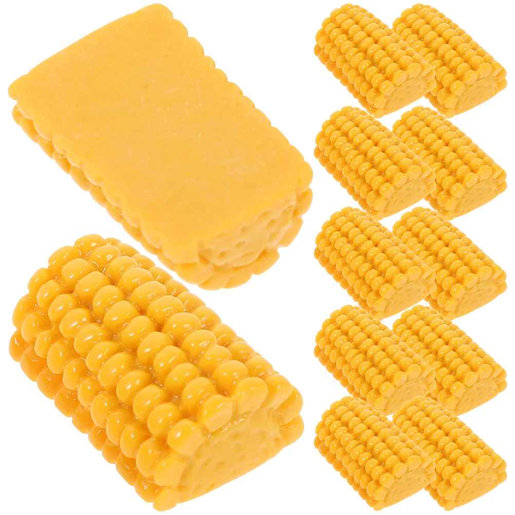 

30Pcs Artificial Corn Slices DIY Materials Small Fake Corns Decors Phone Case DIY Corn Slices Decors