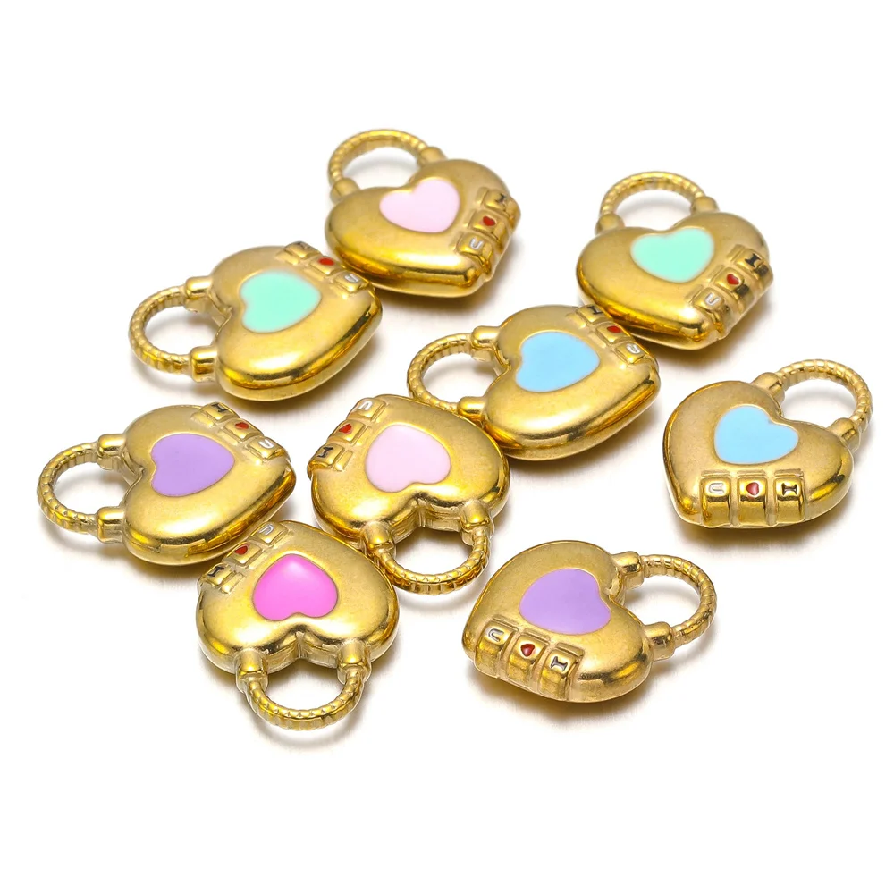 5Pcs 14x18mm Colorful Stainless Steel Heart Charms Cute Love Pendants For DIY Bracelet Necklaces Jewelry Making Accessories
5Pcs 14x18mm Colorful Stainless Steel Heart Charms Cute Love Pendants For DIY Bracelet Necklaces Jewelry Making Accessories