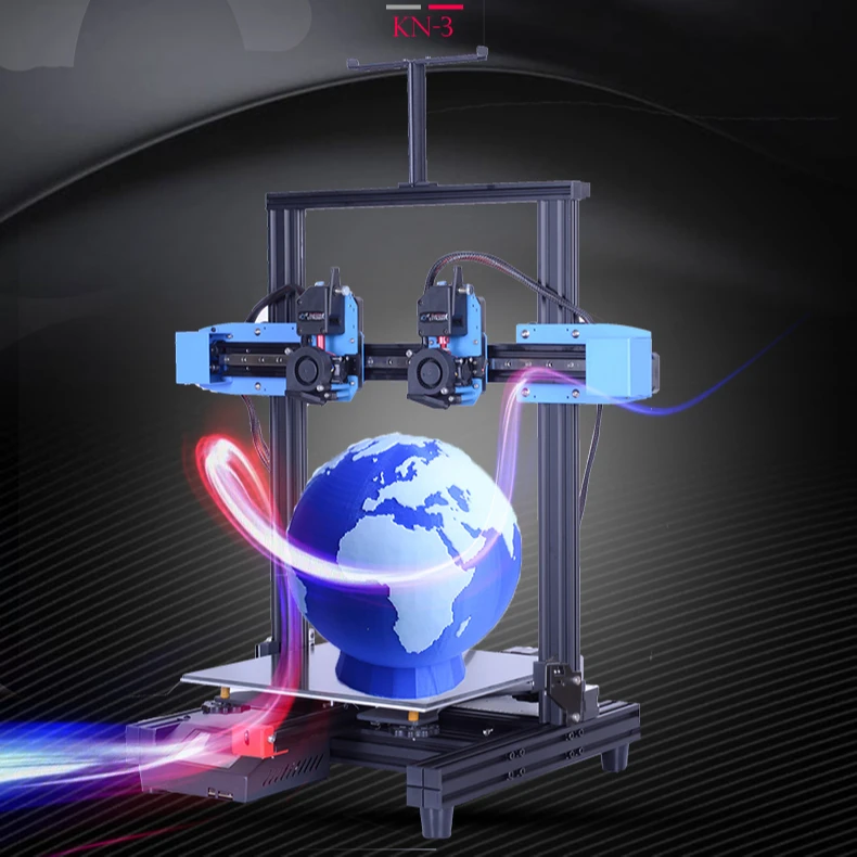 IDEX independent dual nozzle 3D printer supports PVA water-soluble consumables printing and two-color printing
IDEX independent dual nozzle 3D printer supports PVA water-soluble consumables printing and two-color printing