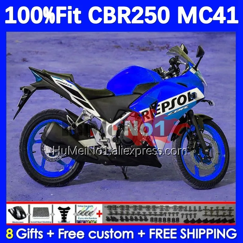 OEM Injection For HONDA CBR250R MC41 11 12 13 14 15 127No.90 CBR250 blue respol CBR 250R 250 R 2011 2012 2013 2014 2015 Fairing
OEM Injection For HONDA CBR250R MC41 11 12 13 14 15 127No.90 CBR250 blue respol CBR 250R 250 R 2011 2012 2013 2014 2015 Fairing