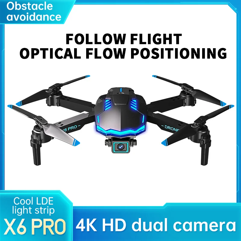 Мини Дрон X6 Pro Дрон 4K Профессиональная HD камера FPV дроны обход препятствий оптический поток локализация складной вертолет
Мини Дрон X6 Pro Дрон 4K Профессиональная HD камера FPV дроны обход препятствий оптический поток локализация складной вертолет