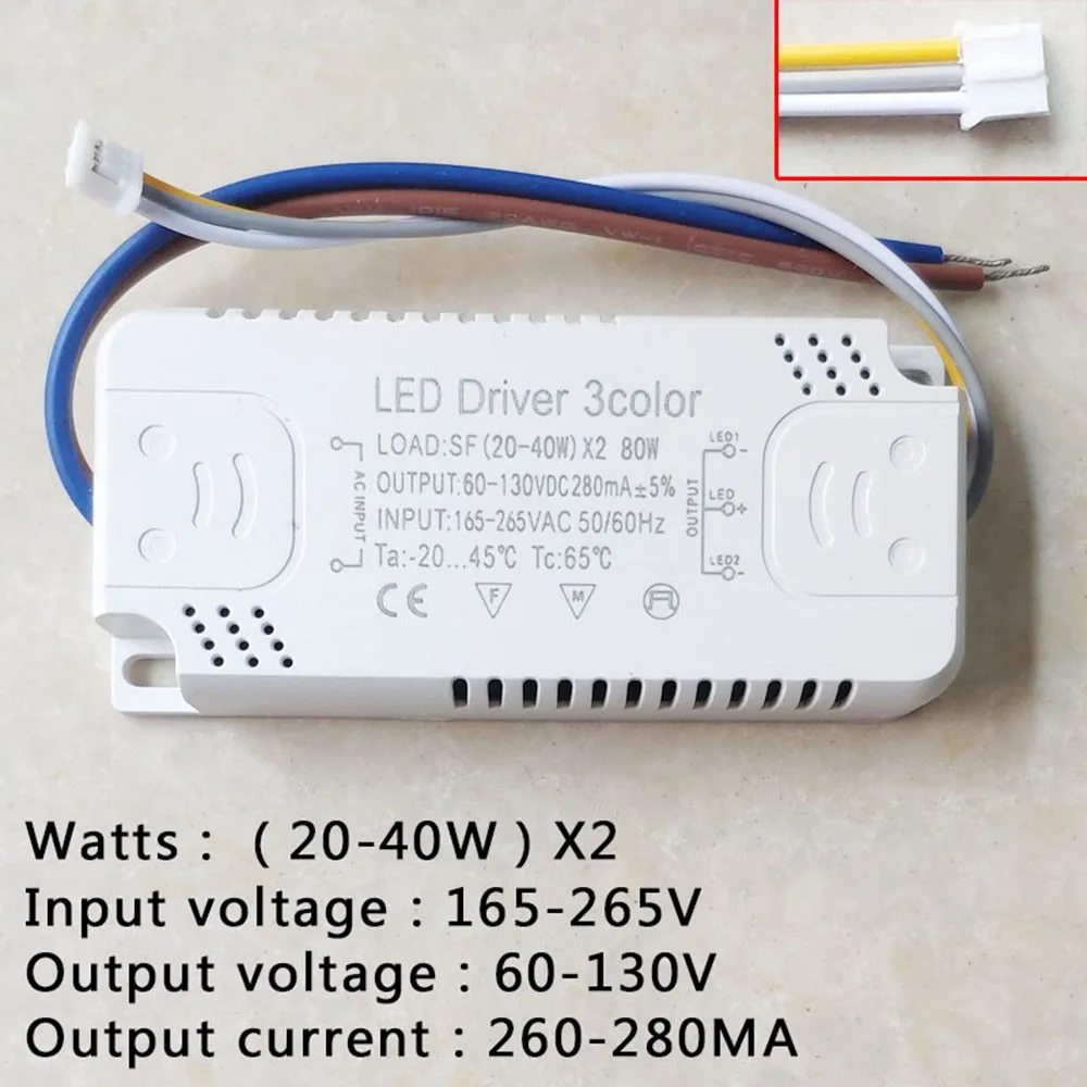 LED Driver 3color Adapter For LED Lighting Non-Isolating Transformer Replacement Shopping Malls Exhibition Halls Offices Driver
LED Driver 3color Adapter For LED Lighting Non-Isolating Transformer Replacement Shopping Malls Exhibition Halls Offices Driver