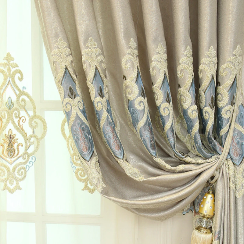 Modern European Style Shading Curtains for Living Room Bedroom Dining Luxury Embroidery Window Drapes Home Decor Custom Size
Modern European Style Shading Curtains for Living Room Bedroom Dining Luxury Embroidery Window Drapes Home Decor Custom Size
