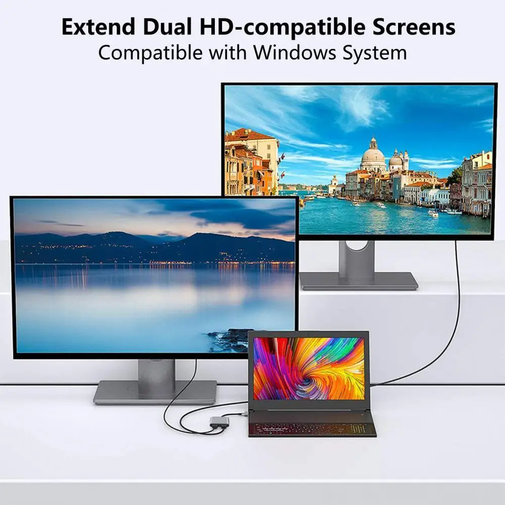 Док-станция с двумя экранами из алюминиевого сплава, 3 в 1, Type-C на Dual HDMI, совместимая со стандартами интерфейса, док-станция для MacBook Pro/Air 2018-2020
Док-станция с двумя экранами из алюминиевого сплава, 3 в 1, Type-C на Dual HDMI, совместимая со стандартами интерфейса, док-станция для MacBook Pro/Air 2018-2020