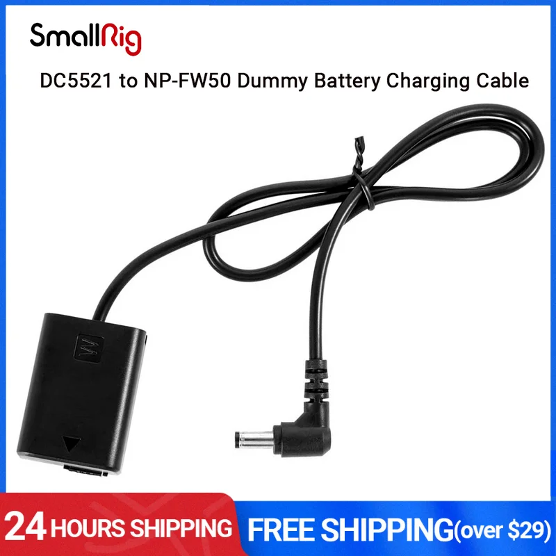 Кабель для зарядки аккумулятора SmallRig DC5521 для фотоаппаратов Sony серии A5/A6/A7-2921
Кабель для зарядки аккумулятора SmallRig DC5521 для фотоаппаратов Sony серии A5/A6/A7-2921