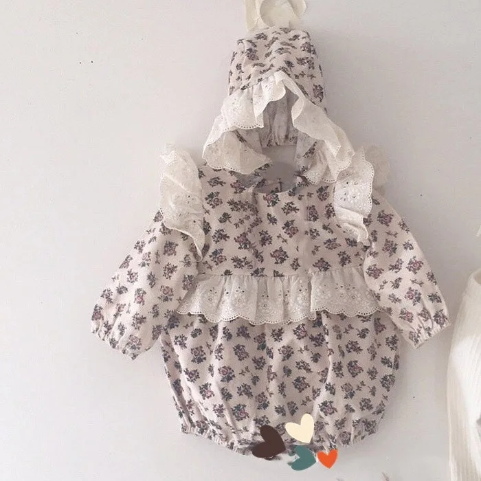 Baby Girls Clothing Sets Clothes 2022 Autumn Children's Baby Girl's Floral Romper Lace Ruffle Puff Sleeve Jumpsuit
Baby Girls Clothing Sets Clothes 2022 Autumn Children's Baby Girl's Floral Romper Lace Ruffle Puff Sleeve Jumpsuit