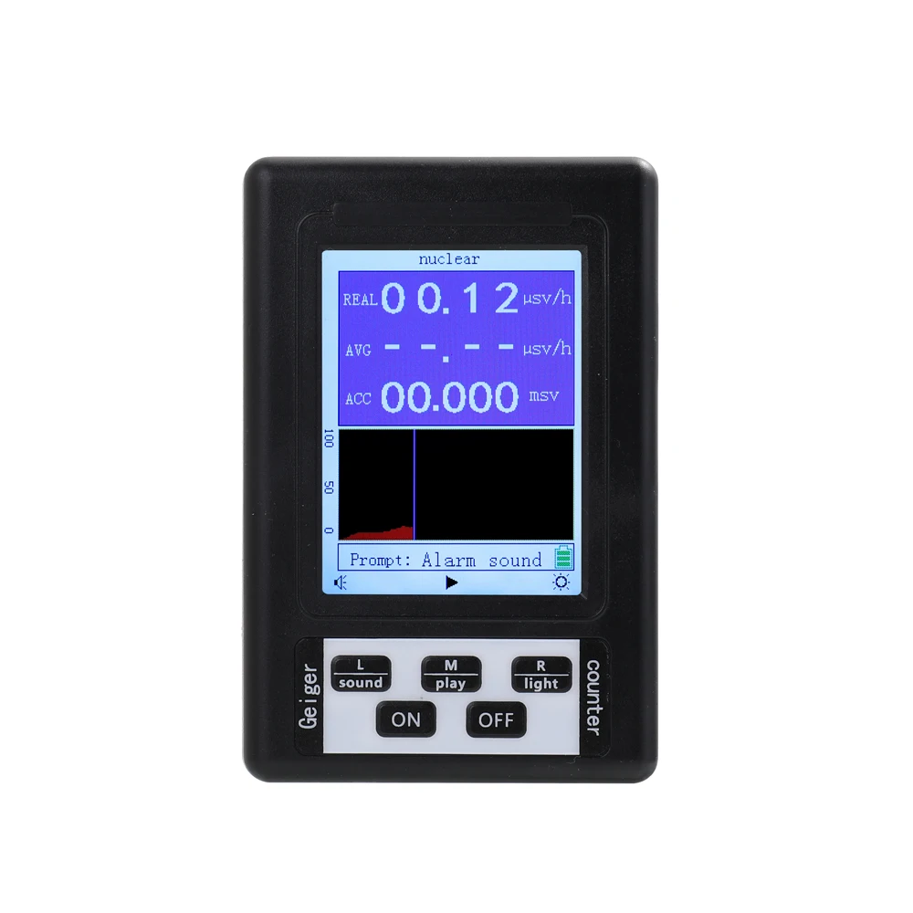 ROKTOOLS Digital Nuclear Radiation Detector Geiger Counter Black Marble Radiation EMF Meter GM Tube
ROKTOOLS Digital Nuclear Radiation Detector Geiger Counter Black Marble Radiation EMF Meter GM Tube