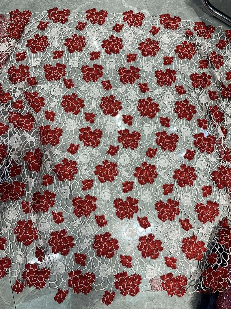 free shipping cord lace embroidery fabric cotton Latest African tulle Lace net Lace for wedding dress new design HF310
free shipping cord lace embroidery fabric cotton Latest African tulle Lace net Lace for wedding dress new design HF310