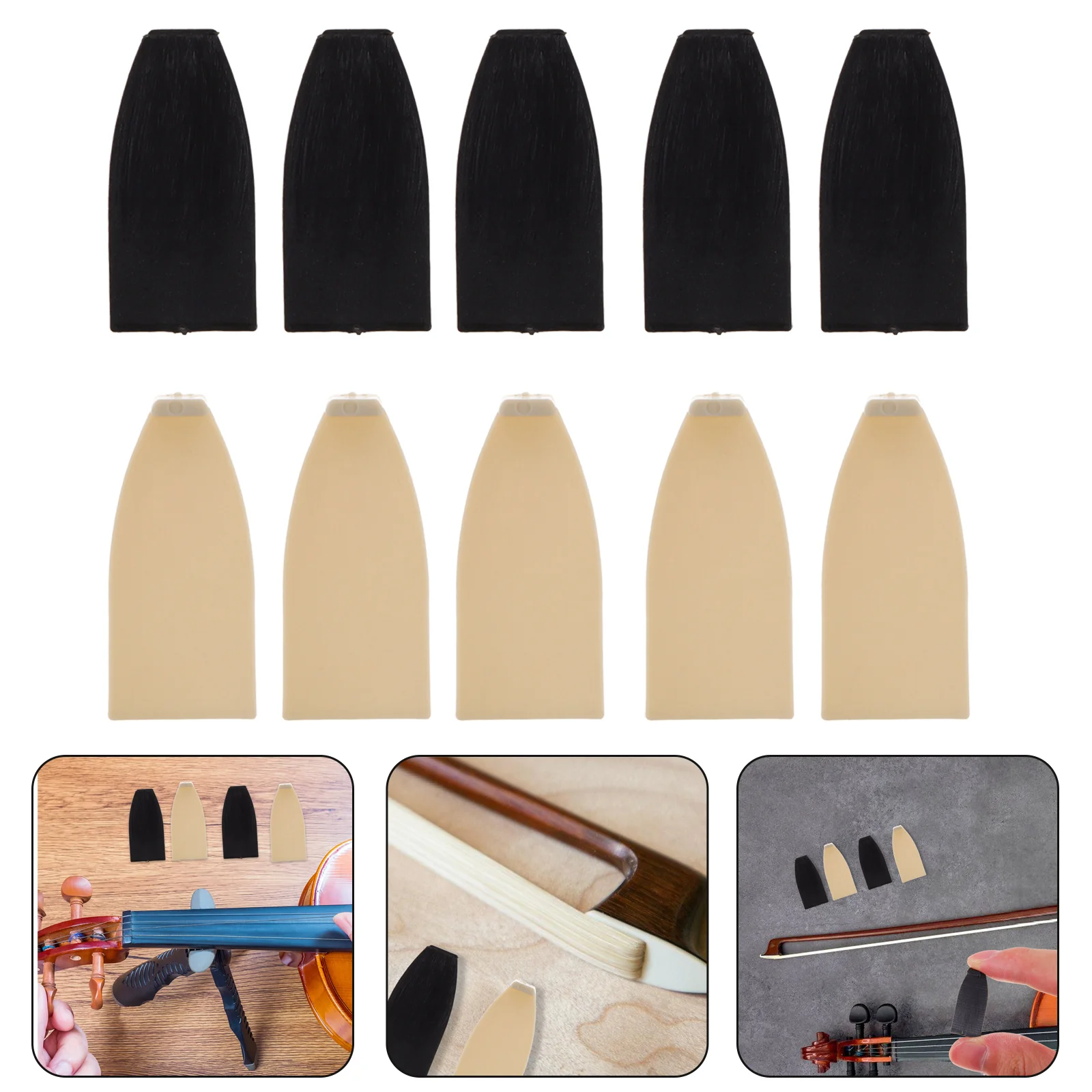 10pcs Cello Bow Tips Plastic Tips Violin Bow Tips Stringed Instruments Replacement Parts
10pcs Cello Bow Tips Plastic Tips Violin Bow Tips Stringed Instruments Replacement Parts