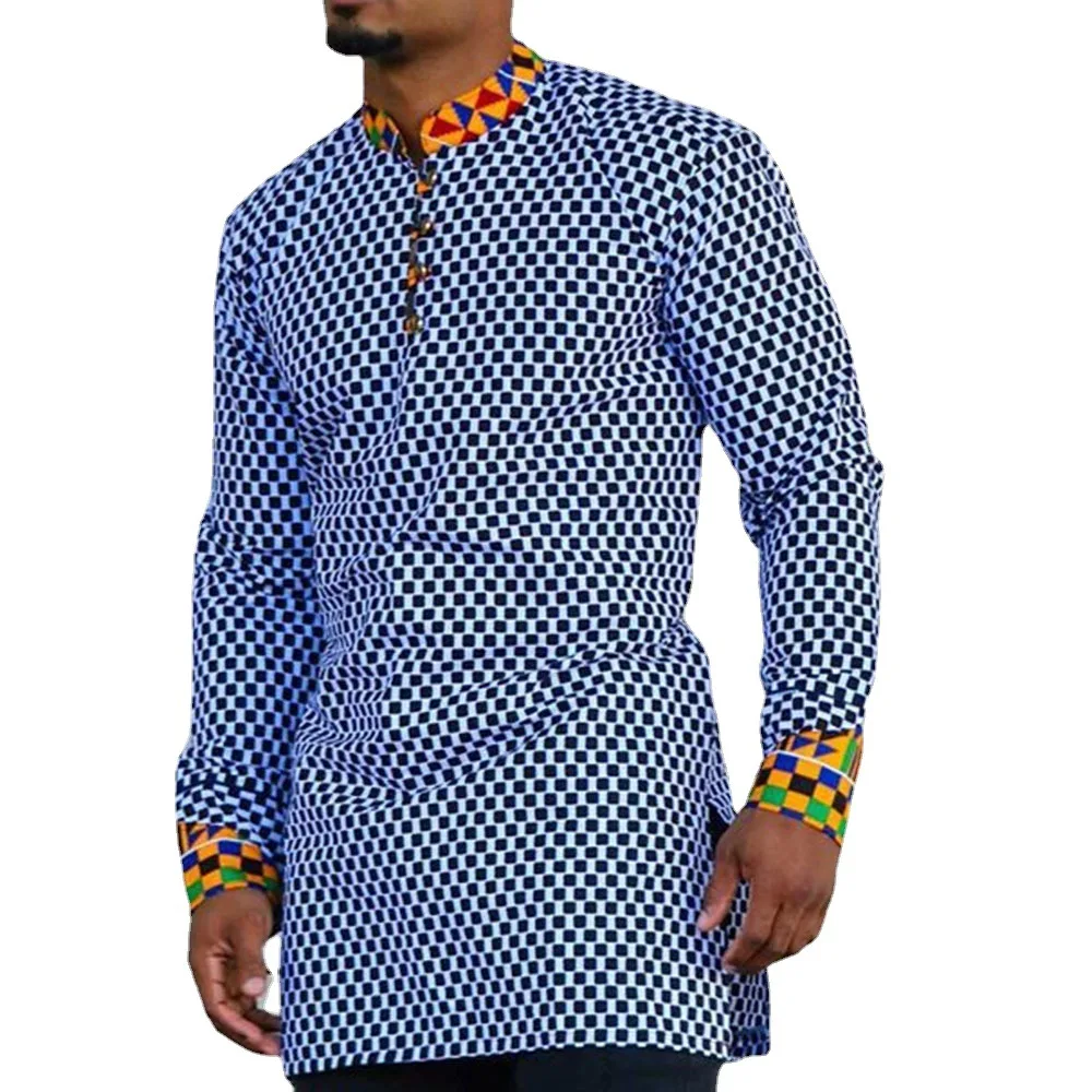 Patchwork Plaid African Dashiki Dress Shirt Men Brand New Long Sleeve African Clothes Men Hip Hop Streetwear African Clothing
Patchwork Plaid African Dashiki Dress Shirt Men Brand New Long Sleeve African Clothes Men Hip Hop Streetwear African Clothing