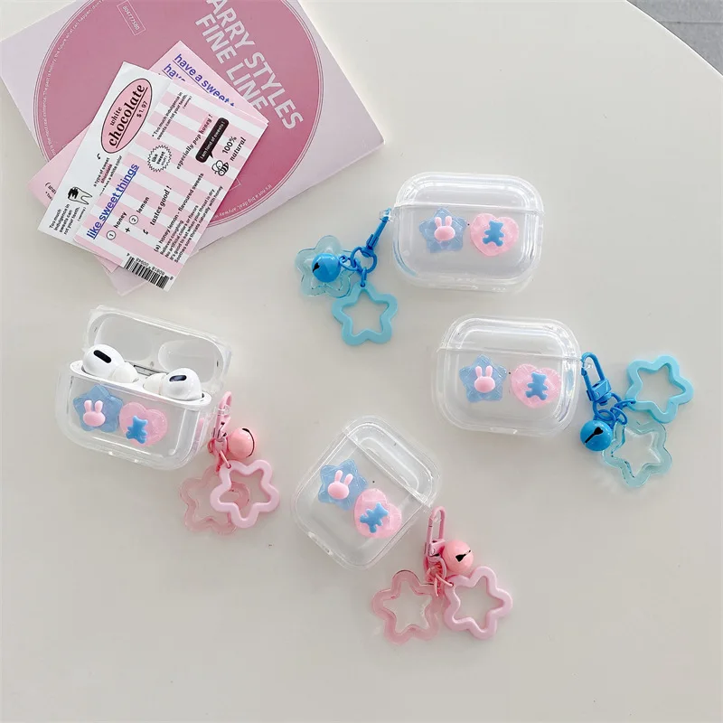 Fashion Cute Cartoon Love Bear Star Rabbit Monster Bluetooth Headset Cover for Airpods 1 2 3 Pro Pro2 Silicone Airpods Case
Fashion Cute Cartoon Love Bear Star Rabbit Monster Bluetooth Headset Cover for Airpods 1 2 3 Pro Pro2 Silicone Airpods Case