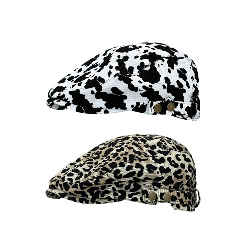 Men Women Cow/ Leopard Print Berets Artist Duckbill Hat Casual Newsboys Cap Adult Unisex Peaked Cap Polyester Hats
Men Women Cow/ Leopard Print Berets Artist Duckbill Hat Casual Newsboys Cap Adult Unisex Peaked Cap Polyester Hats