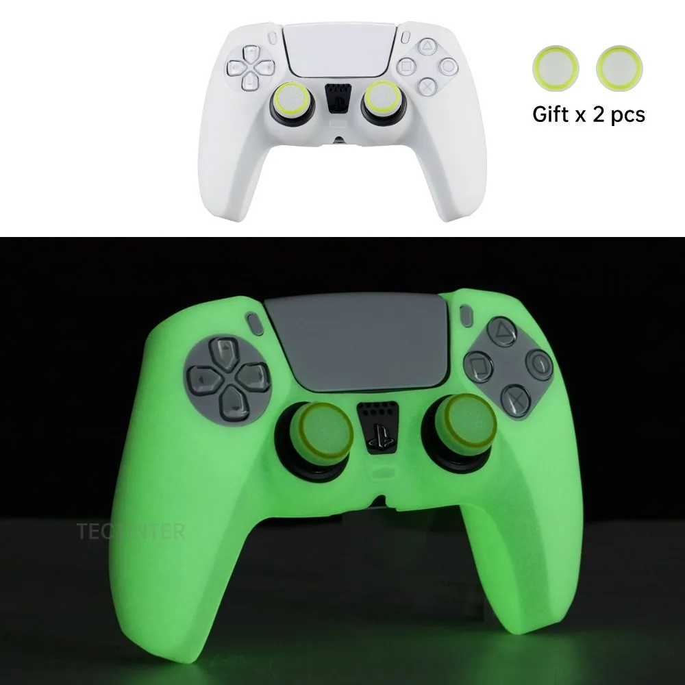 Glowing Silicone Case For PS5 Controller Rubber Cover Shell For PS5 Gamepad Joystick For PS5 Accessories Thumbstick Grip Caps
Glowing Silicone Case For PS5 Controller Rubber Cover Shell For PS5 Gamepad Joystick For PS5 Accessories Thumbstick Grip Caps
