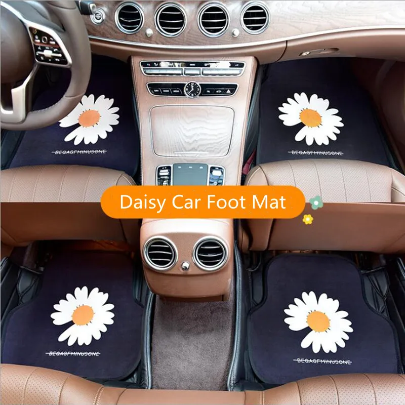 Four Seasons Universal Daisy Anti-dirty Anti-skid Protective Car Foot Pad Cushion Car Interior Ornaments
Four Seasons Universal Daisy Anti-dirty Anti-skid Protective Car Foot Pad Cushion Car Interior Ornaments
