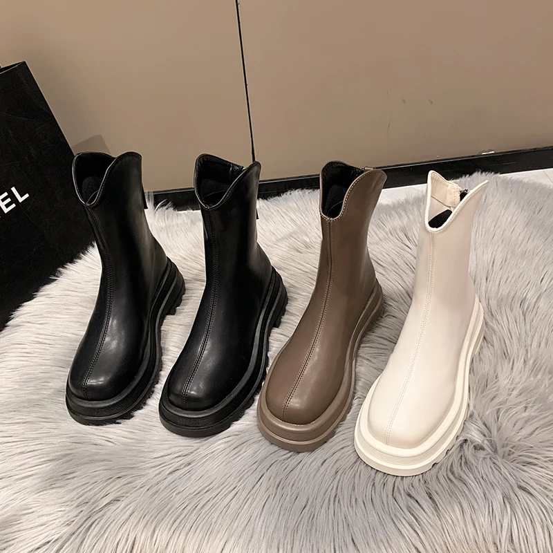 Chelsea Lady Boots Shoes Round Toe Back Zip Boots-Women Zipper Winter Footwear Lolita Autumn Med Rubber 2022 Ankle Rome Basic PU
Chelsea Lady Boots Shoes Round Toe Back Zip Boots-Women Zipper Winter Footwear Lolita Autumn Med Rubber 2022 Ankle Rome Basic PU