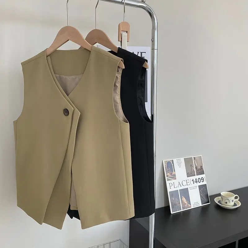 Vintage Vest Jacket Women Sleeveless Blazer Female Vests High Quality Suit Veste Femme Fashion Button Vest Outerwear 2023 G19
Vintage Vest Jacket Women Sleeveless Blazer Female Vests High Quality Suit Veste Femme Fashion Button Vest Outerwear 2023 G19