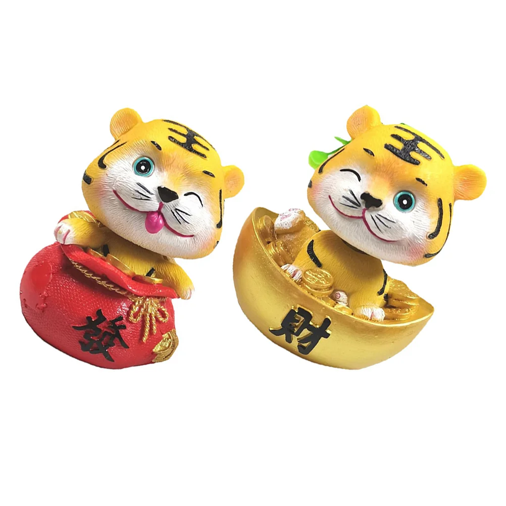 2Pcs Desktop Tiger Decors Cartoon Tiger Ornaments Decorative Tiger Figurines Home Accessory
2Pcs Desktop Tiger Decors Cartoon Tiger Ornaments Decorative Tiger Figurines Home Accessory