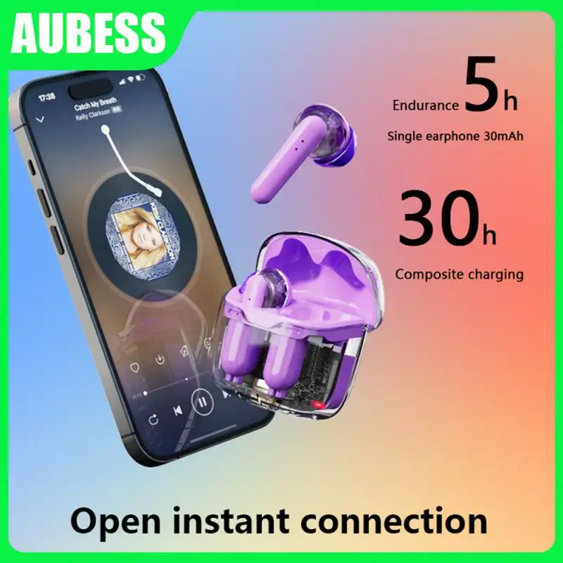 New Binaural Calls 5.0 Headphones Peek Composite Diaphragm Earphones Transparent Wireless Headphones Game Headset Kw20
New Binaural Calls 5.0 Headphones Peek Composite Diaphragm Earphones Transparent Wireless Headphones Game Headset Kw20
