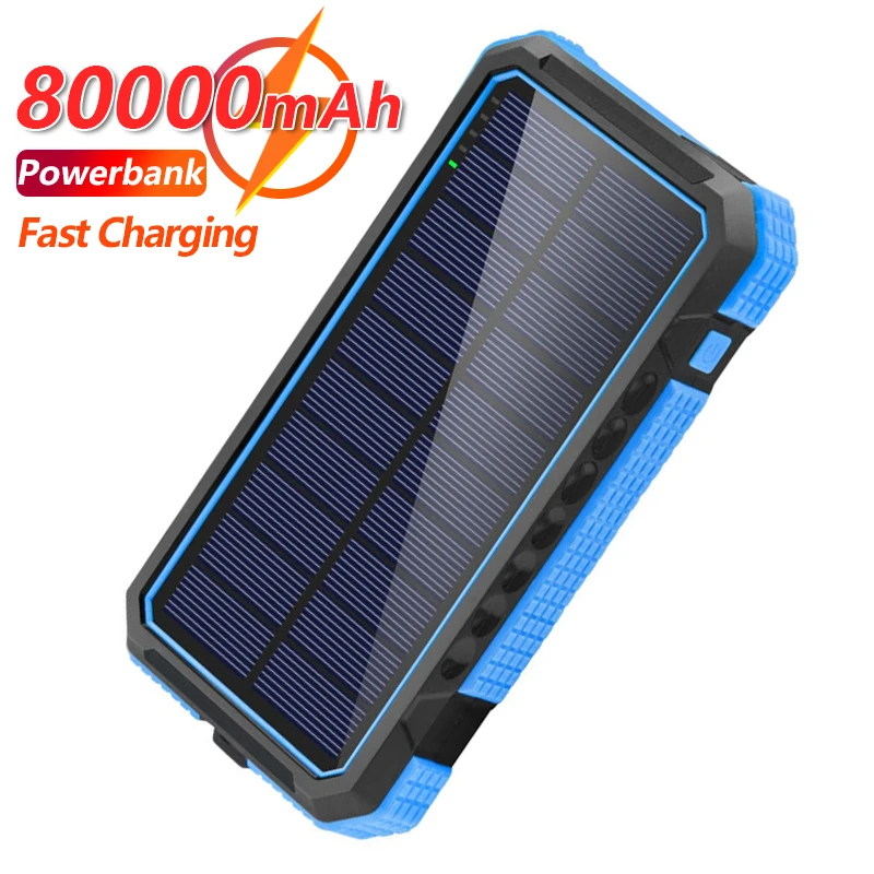 80000mAh Solar Power Bank Wireless Charging Waterproof Portable External Battery One-way Quick Charger for Xiaomi Iphone Samsung
80000mAh Solar Power Bank Wireless Charging Waterproof Portable External Battery One-way Quick Charger for Xiaomi Iphone Samsung