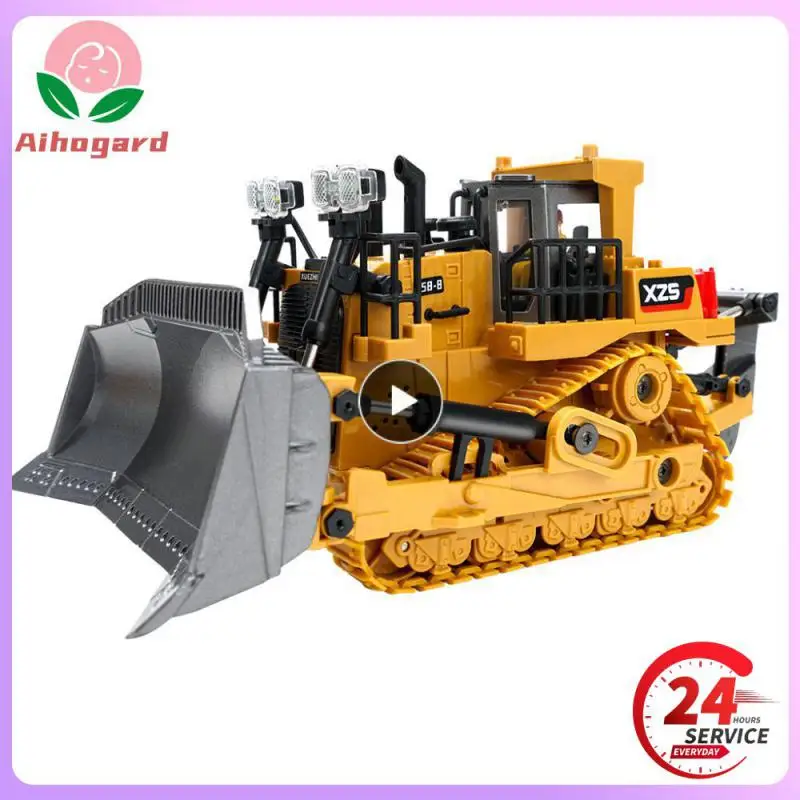 1:24 9CH Multifunctional RC Bulldozer Crawler Type Alloy/Plastic Shovel Engineering Forklift Heavy Excavator toy gifts for kids
1:24 9CH Multifunctional RC Bulldozer Crawler Type Alloy/Plastic Shovel Engineering Forklift Heavy Excavator toy gifts for kids