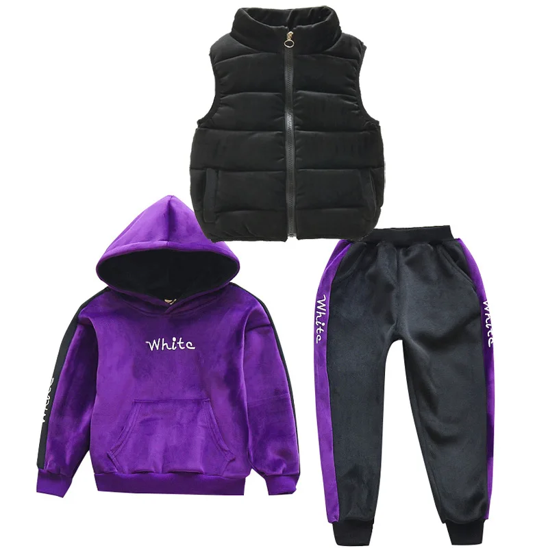 Girls Clothing Set Winter Hoodie Vest Casual Thicken Pants 3pcs Suit for Kids Fashion Warm Clothes for Teenagers Toddler Outfit 
Girls Clothing Set Winter Hoodie Vest Casual Thicken Pants 3pcs Suit for Kids Fashion Warm Clothes for Teenagers Toddler Outfit