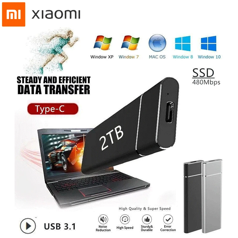 SSD Portable High-speed 2TB 4TB 8TB External Mobile Solid State Hard Drive USB 3.1 External Capacity Expander Typc-C Hard Drive
SSD Portable High-speed 2TB 4TB 8TB External Mobile Solid State Hard Drive USB 3.1 External Capacity Expander Typc-C Hard Drive