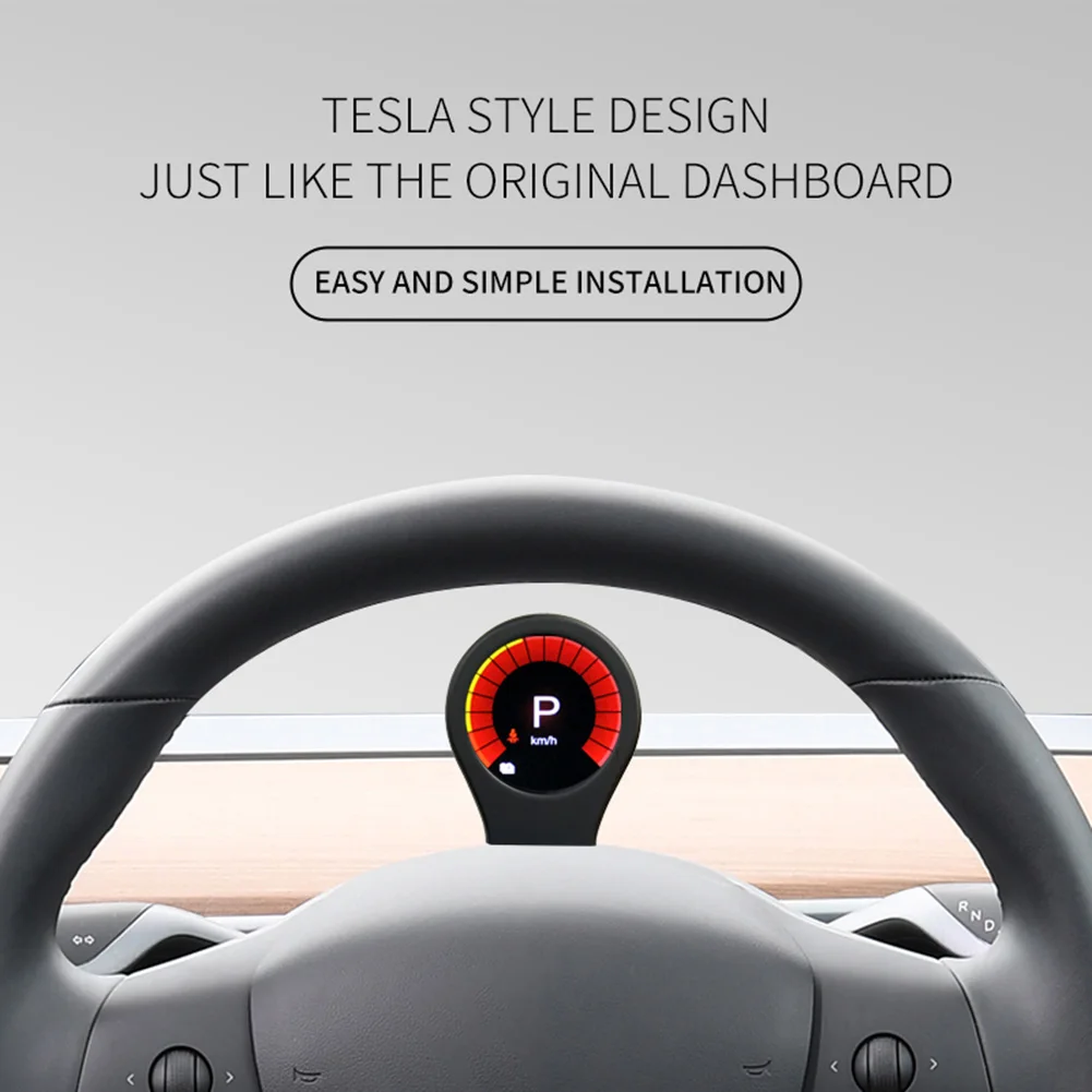 LCD Digital Car Head Up Display Speedometer for Tesla Model 3/Y Mileage Speed Display Dashboard Driver GPS Phone Holder Charger
LCD Digital Car Head Up Display Speedometer for Tesla Model 3/Y Mileage Speed Display Dashboard Driver GPS Phone Holder Charger