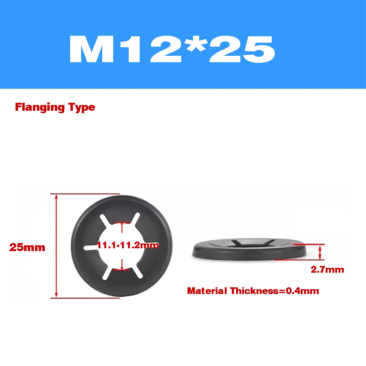 Пружинные стопорные кольца из марганцевой стали M3M4M6M12
Пружинные стопорные кольца из марганцевой стали M3M4M6M12