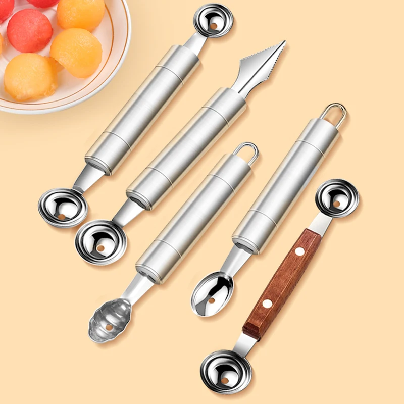 Multipurpose Stainless Steel Fruit Watermelon Digging Ball Spoon Double-Headed Fruit Platter Carving Knife Kitchen Gadgets Tool
Multipurpose Stainless Steel Fruit Watermelon Digging Ball Spoon Double-Headed Fruit Platter Carving Knife Kitchen Gadgets Tool