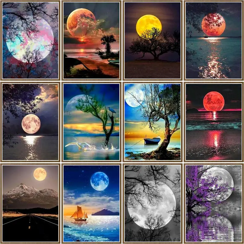 CHENISTORY DIY Picture By Numbers For Adults Children Handpainted Unique Gift Moon Landscape Painting Home Living Room Wall Deco
CHENISTORY DIY Picture By Numbers For Adults Children Handpainted Unique Gift Moon Landscape Painting Home Living Room Wall Deco