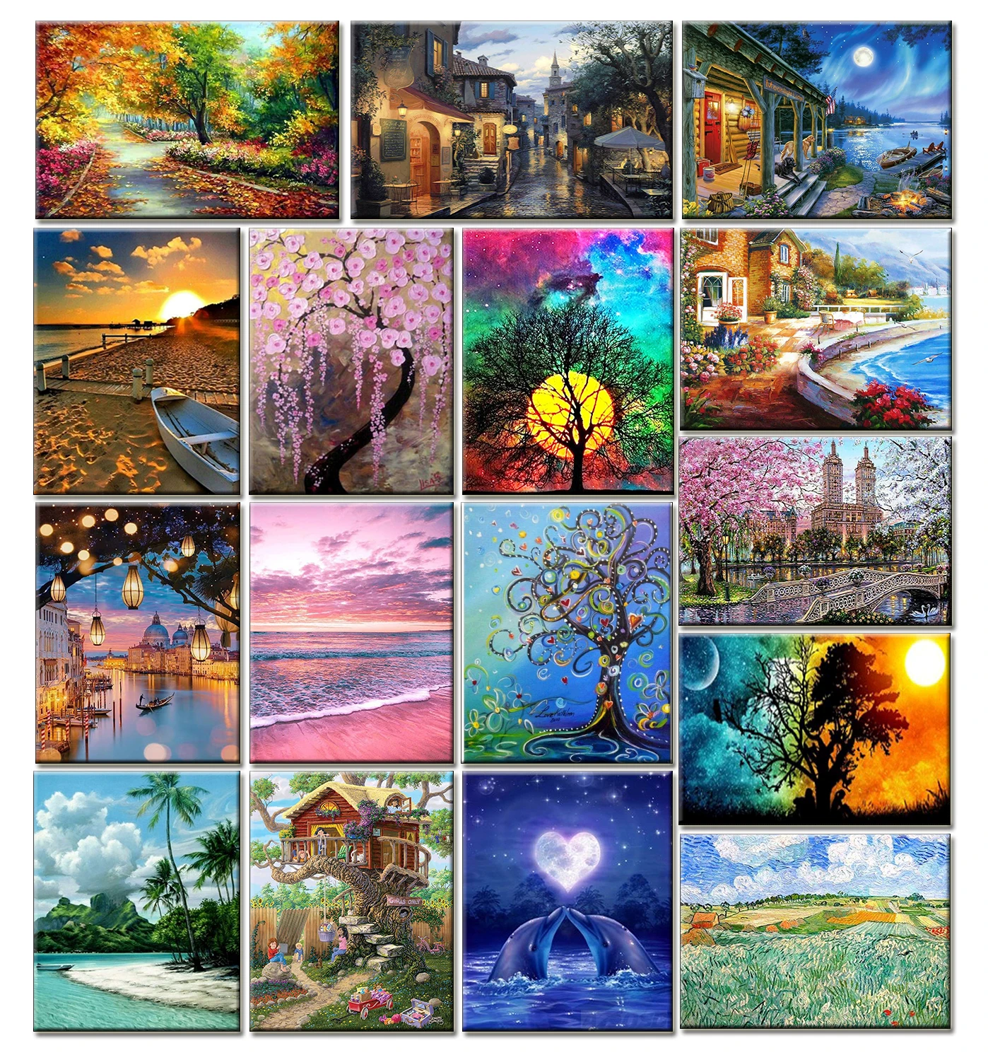 5D Diamond Painting Landscape Series Embroidery Rhinestone Home Wall Decoration Cross Stitch Set Hand Inlaid Art Gifts
5D Diamond Painting Landscape Series Embroidery Rhinestone Home Wall Decoration Cross Stitch Set Hand Inlaid Art Gifts