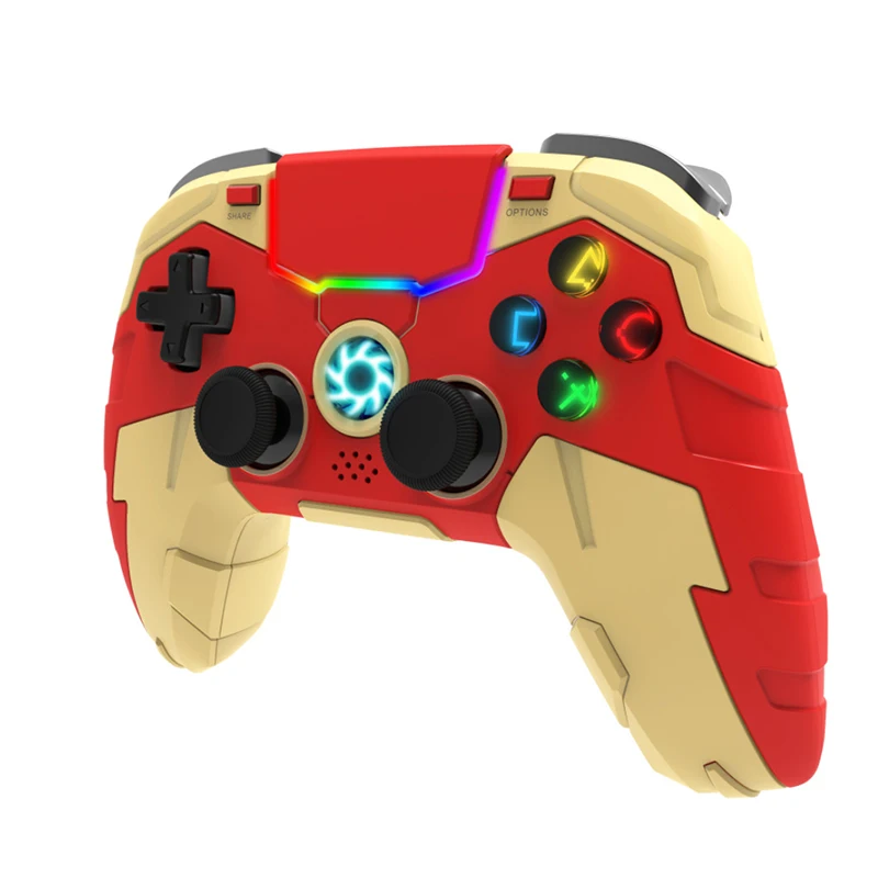 New Iron Man Bluetooth Game Console For P S 4 Wireless Gamepad 6 Axis Sensor Double Shock For PS3 Console supports PC/IOS system
New Iron Man Bluetooth Game Console For P S 4 Wireless Gamepad 6 Axis Sensor Double Shock For PS3 Console supports PC/IOS system