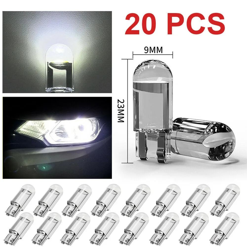 20Pcs Car Interior Lamps T10 W5W 168 COB 6000K White Auto License Plate Light Bulbs Car Reading Bright Lights Style 12V New
20Pcs Car Interior Lamps T10 W5W 168 COB 6000K White Auto License Plate Light Bulbs Car Reading Bright Lights Style 12V New
