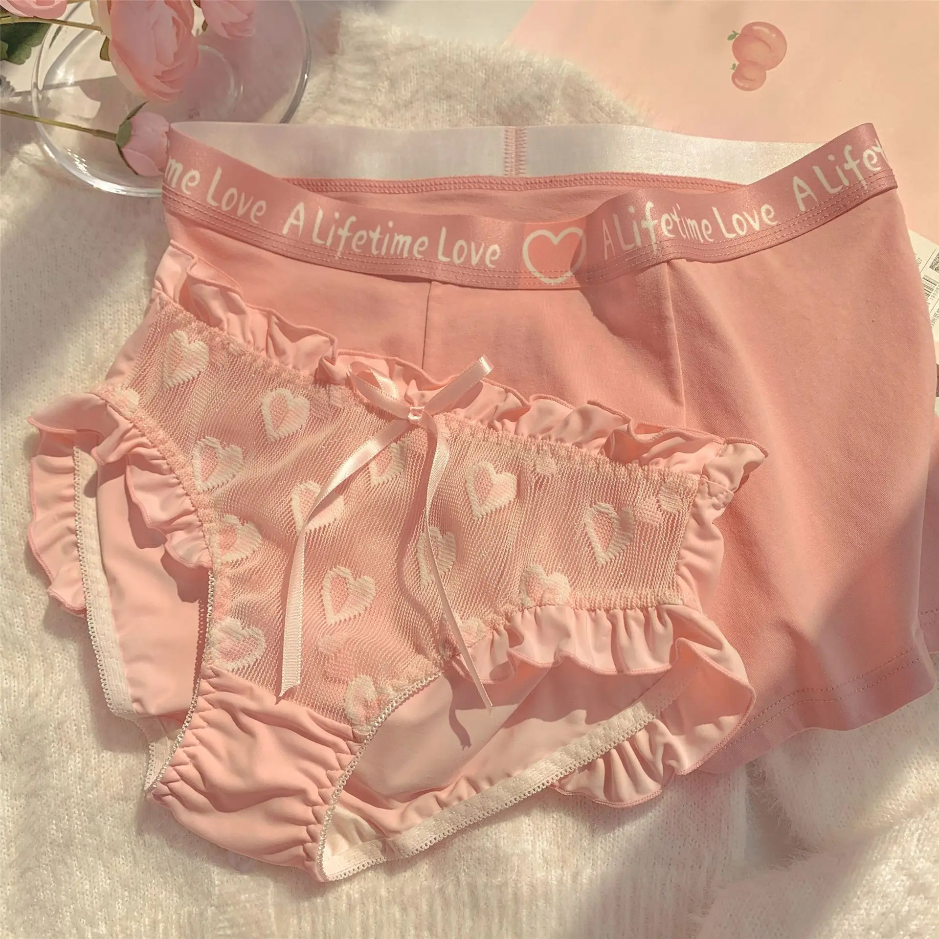 Cute Cotton Lovers Match Panties Set Sexy Women Briefs and Men Boxer Shorts Sports Couples Elastic Waist Underpants Lingerie
Cute Cotton Lovers Match Panties Set Sexy Women Briefs and Men Boxer Shorts Sports Couples Elastic Waist Underpants Lingerie