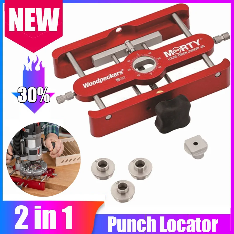 Punch Locator 2 in 1 Hole Doweling Connector Precision Mortising Jig and Loose Tenon Joinery Fastener Woodworking Tools
Punch Locator 2 in 1 Hole Doweling Connector Precision Mortising Jig and Loose Tenon Joinery Fastener Woodworking Tools