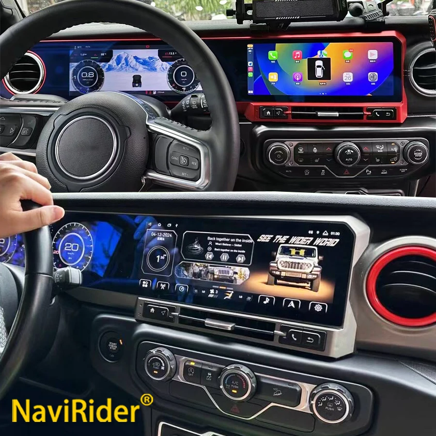 Автомагнитола 24 6 дюйма для JEEP Wrangler JL 2018 2019 2020 2021 гладиатор автомобильное радио