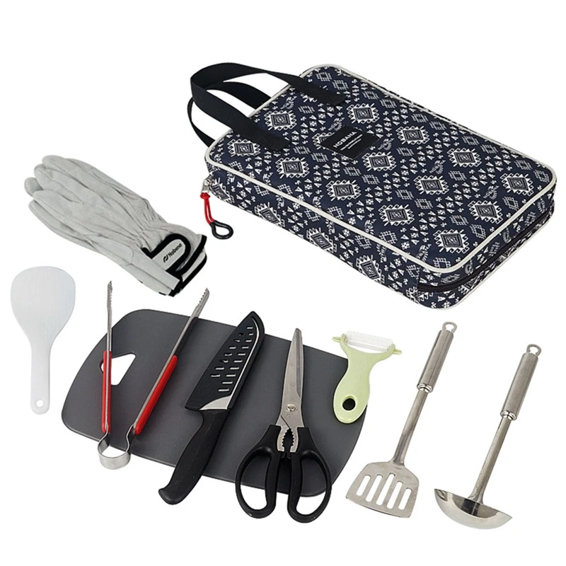 Grill Set BBQ Accessories-BBQ Tool Set 10Pc Grill Accessories With Gloves,Brush & BBQ Tongs-Stainless Steel Grill Tools
Grill Set BBQ Accessories-BBQ Tool Set 10Pc Grill Accessories With Gloves,Brush & BBQ Tongs-Stainless Steel Grill Tools
