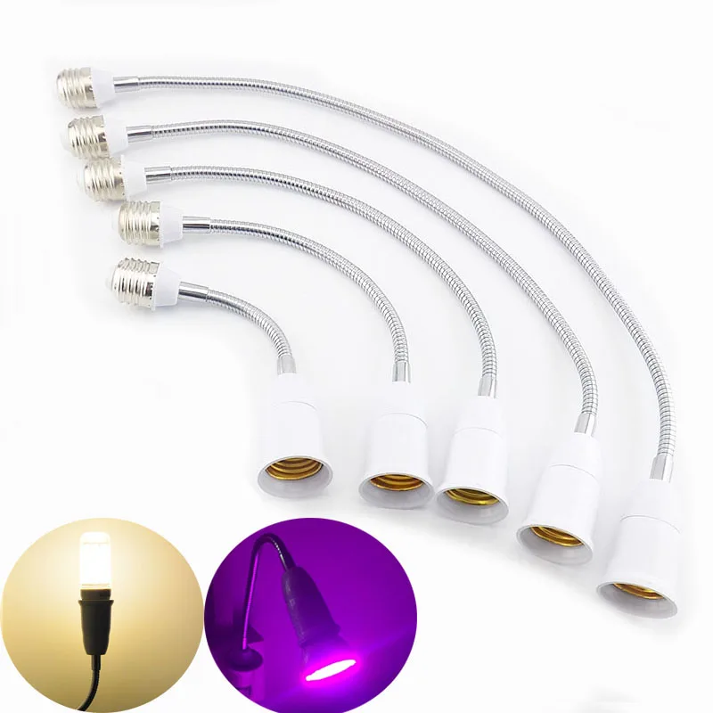 Flexible E27 to E27 LED Lamp Base Bulb Socket With 18CM 28CM 38CM 48CM 58CM Extension Light Holder Converters
Flexible E27 to E27 LED Lamp Base Bulb Socket With 18CM 28CM 38CM 48CM 58CM Extension Light Holder Converters