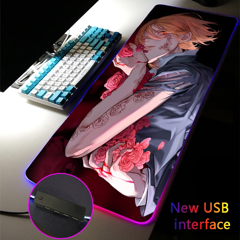 RGB Mouse Pad Nobara USB Hub Typec Interface Multi-interface Gaming MousePad Four USB Docking Dock Anime Jujutsu Kaisen Desk Mat
RGB Mouse Pad Nobara USB Hub Typec Interface Multi-interface Gaming MousePad Four USB Docking Dock Anime Jujutsu Kaisen Desk Mat