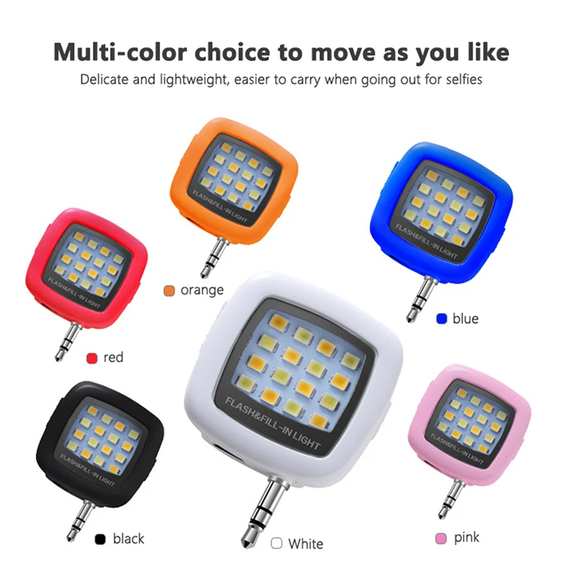 Selfie Flash LED Lamp Portable Mobile Phone Photography Fill Light Rechargeable
Selfie Flash LED Lamp Portable Mobile Phone Photography Fill Light Rechargeable