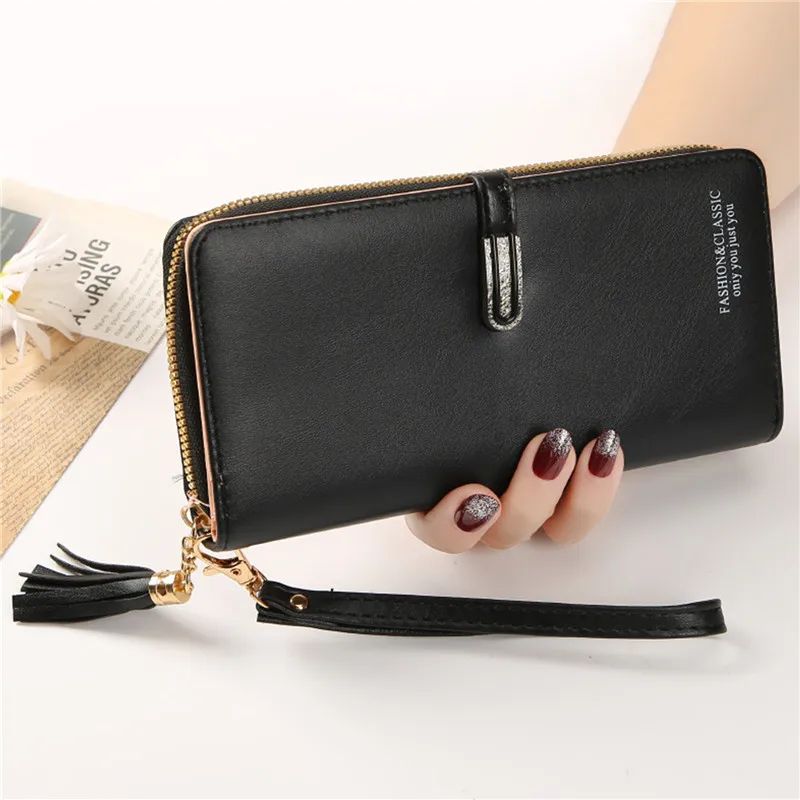 Women Wallets PU Leather Card Holder Luxury Long Fold-over Pattern Coin Purses Solid Colors Money Bag Zipper Billfold Wallet
Women Wallets PU Leather Card Holder Luxury Long Fold-over Pattern Coin Purses Solid Colors Money Bag Zipper Billfold Wallet