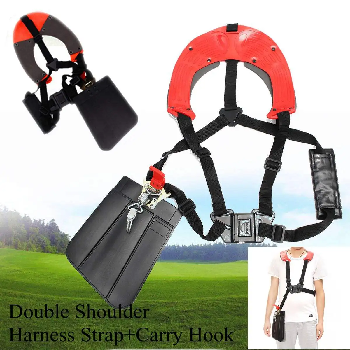 Adjustable Strimmer Double Shoulder Harness Strap Mower Trimmer Padded Belt Garden Protection Panel Lawn mower Harness Strap
Adjustable Strimmer Double Shoulder Harness Strap Mower Trimmer Padded Belt Garden Protection Panel Lawn mower Harness Strap
