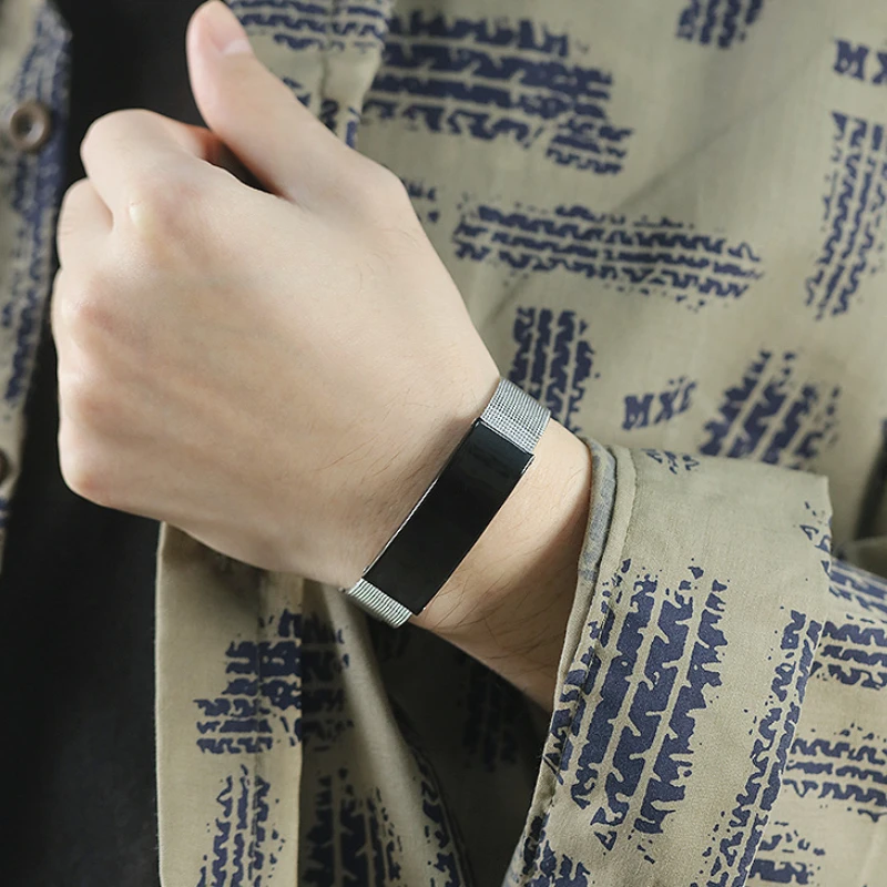 Street Hip Hop Tide Brand Stainless Steel Mesh Bracelet Men's and Women's Bracelets jewelry stainless steel
Street Hip Hop Tide Brand Stainless Steel Mesh Bracelet Men's and Women's Bracelets jewelry stainless steel