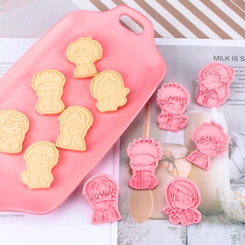 6 Pcs/set Jujutsu Kaisen Cookie Mold 3D Cartoon Plastic Biscuit Mould Pressable Baking Decorating Cookie Accessories
6 Pcs/set Jujutsu Kaisen Cookie Mold 3D Cartoon Plastic Biscuit Mould Pressable Baking Decorating Cookie Accessories