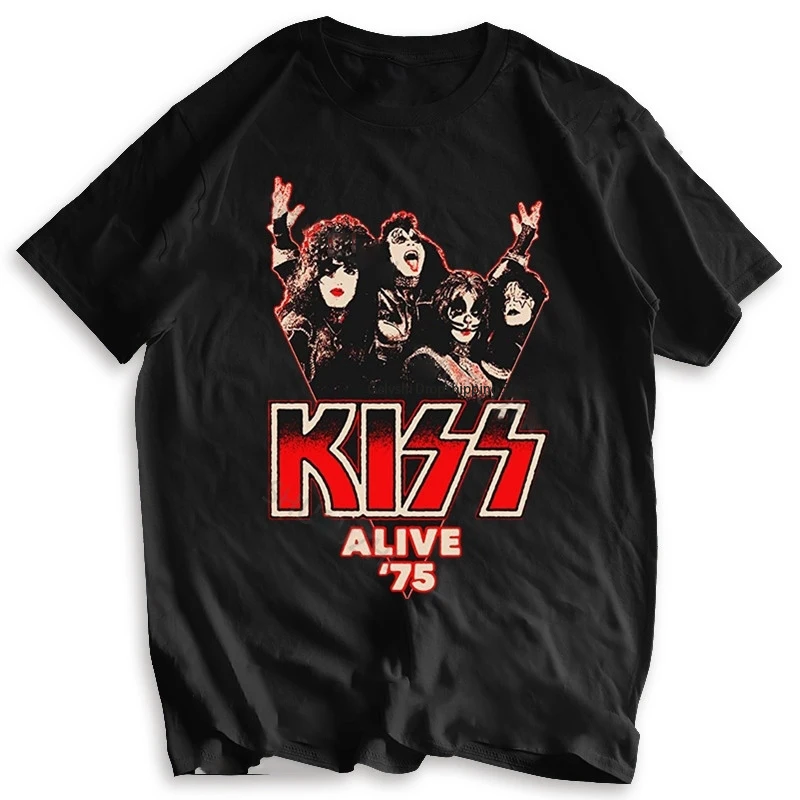 Cotton T shirt Kiss T-shirt Men Women Fashion Oversized Tshirt Tees Summer Unisex Camiseta Music Kiss Band Tee
Cotton T shirt Kiss T-shirt Men Women Fashion Oversized Tshirt Tees Summer Unisex Camiseta Music Kiss Band Tee